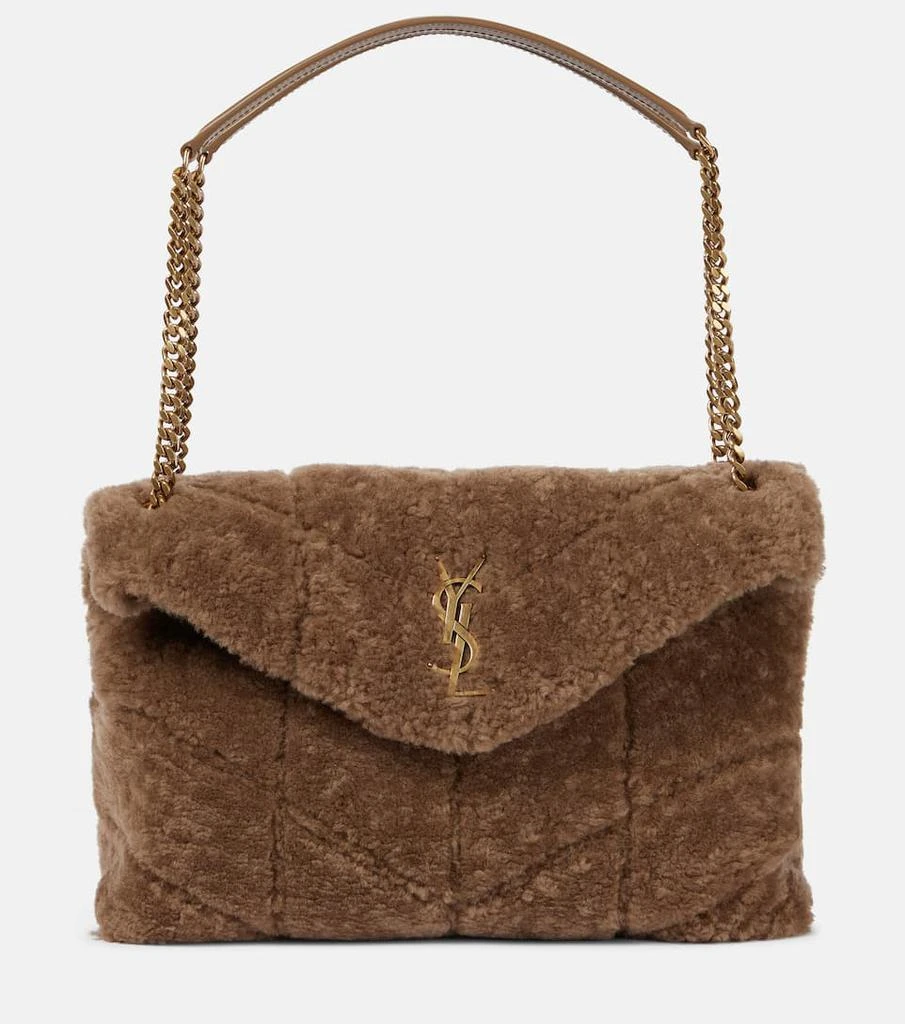 商品Yves Saint Laurent|Puffer Medium shearling shoulder bag,价格¥31341,第1张图片