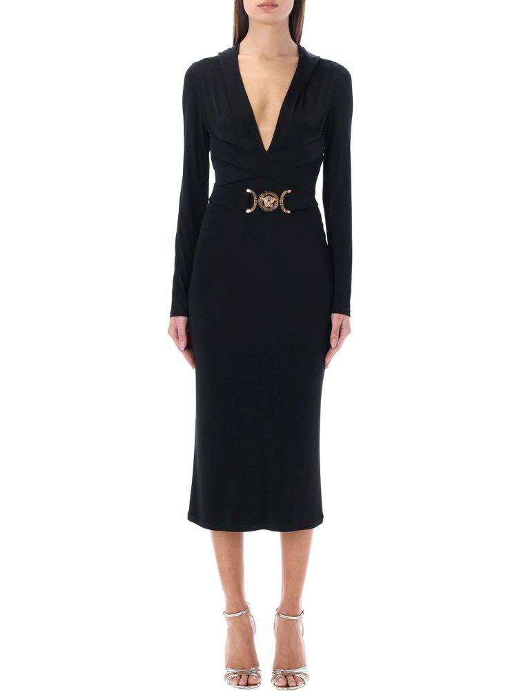 Versace Medusa Biggie Hooded Midi Dress商品第1张图片规格展示