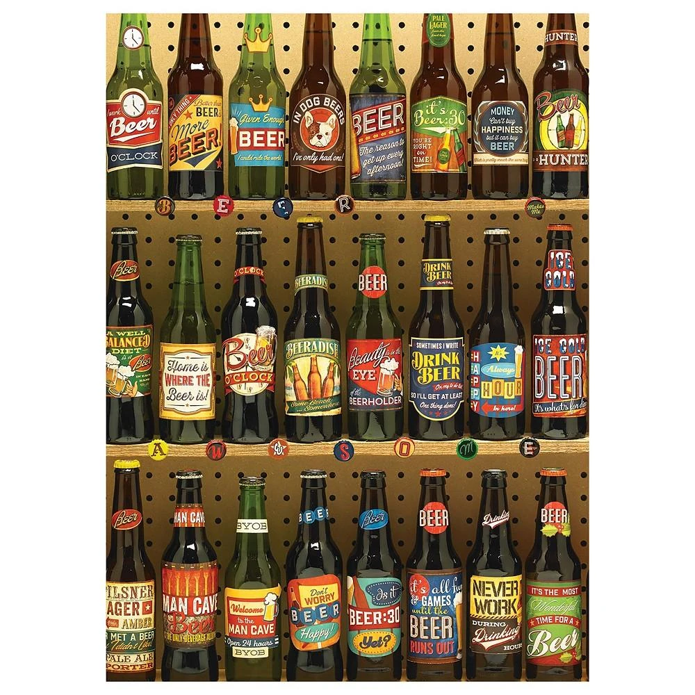 商品MasterPieces Puzzles|Cobble Hill Beer Collection 1000 Piece Jigsaw Puzzle,价格¥98,第1张图片