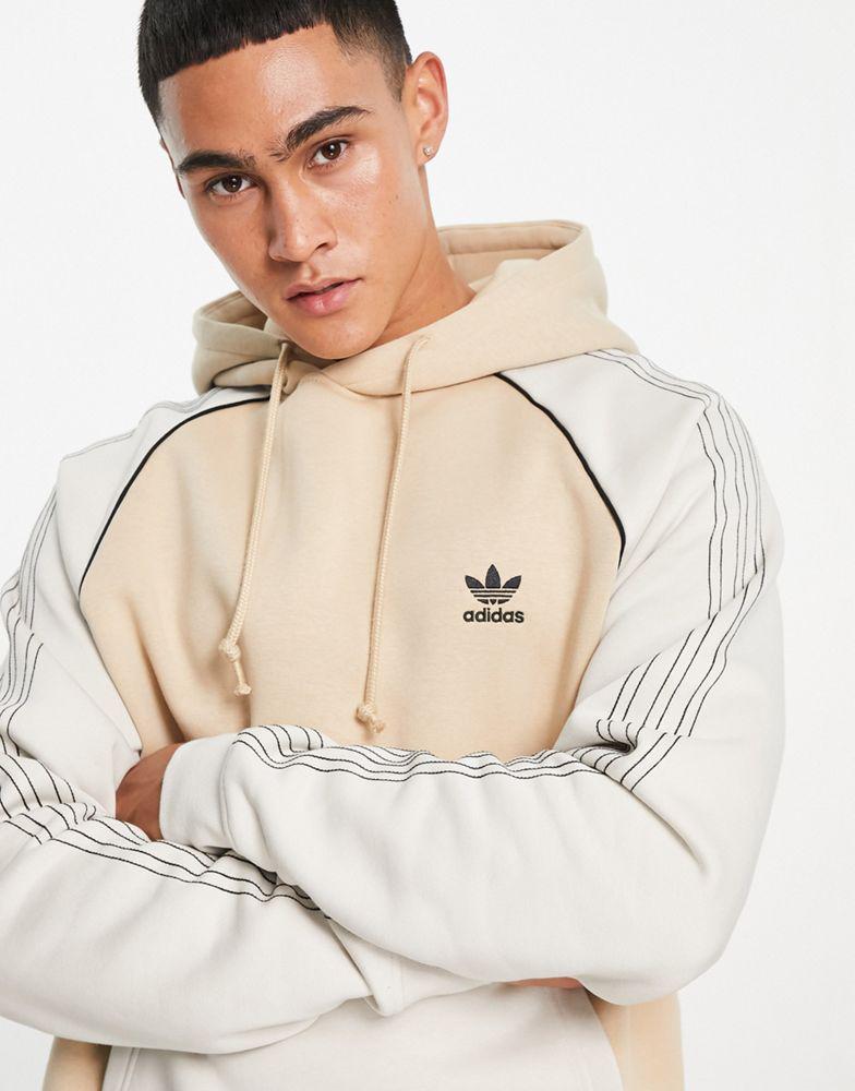 商品Adidas|adidas Originals SPRT blocked hoodie in beige,价格¥483,第5张图片详细描述