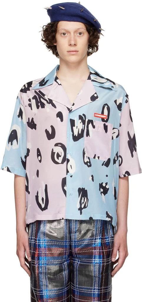 商品Charles Jeffrey Loverboy|Blue & Pink Silk Shirt,价格¥1030,第1张图片