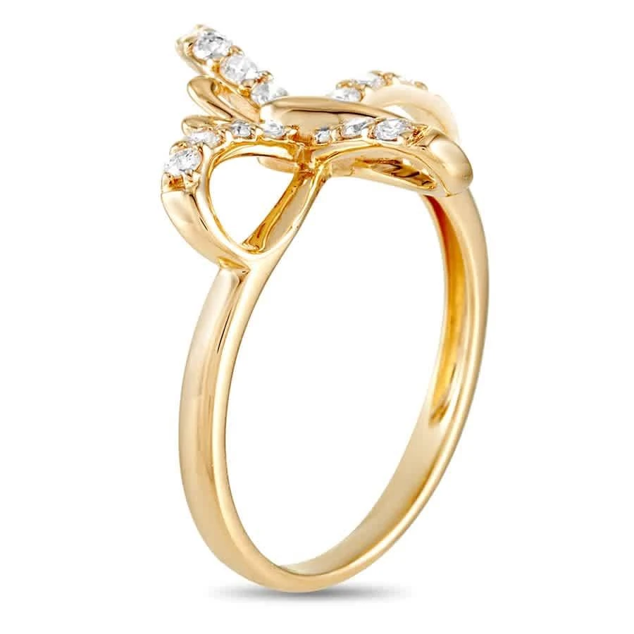 商品LB Exclusive|14K Yellow Gold 0.30 ct Diamond Butterfly Ring,价格¥3712,第2张图片详细描述