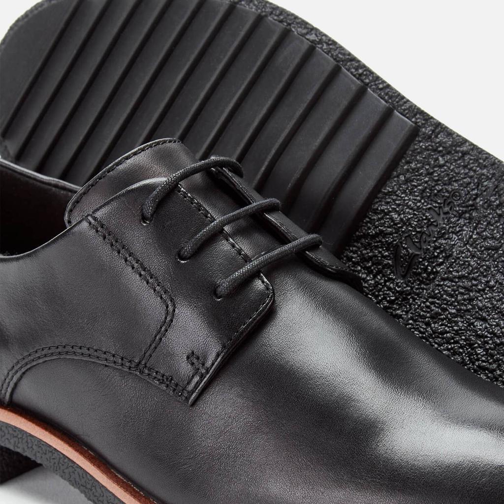 Clarks Women's Griffin Lane Leather Derby Shoes - Black商品第4张图片规格展示