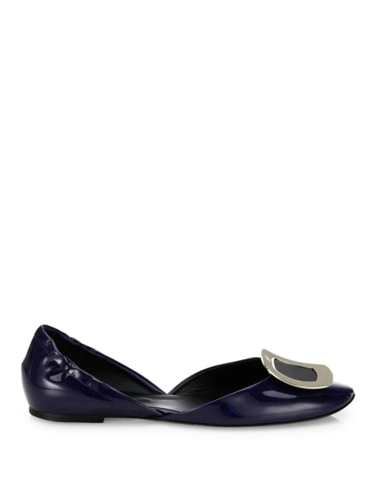 商品Roger Vivier|Ballerine Chips Patent Leather d'Orsay Flats,价格¥3417,第5张图片详细描述