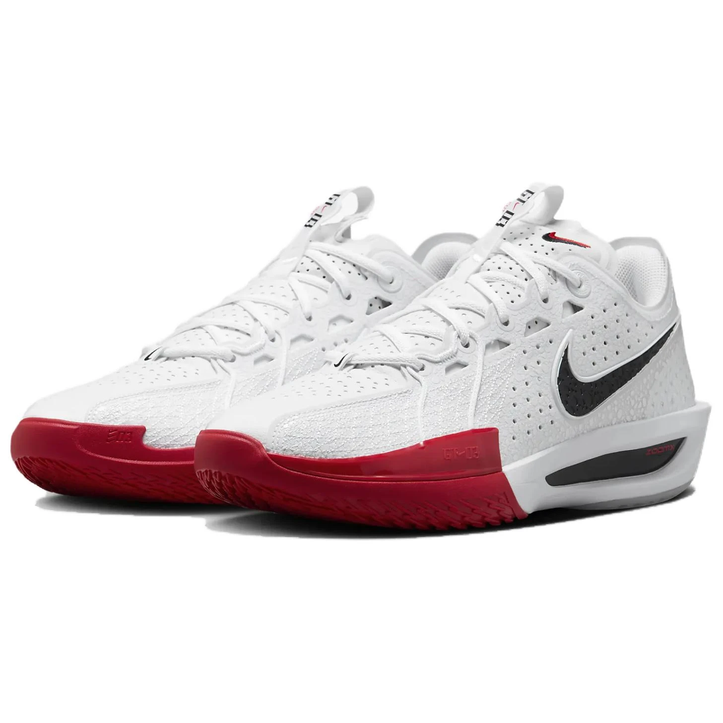 商品[国内直发] NIKE|Air Zoom G.T. Cut 3 舒适轻盈 低帮 篮球鞋 男女同款 白红色,价格¥1452,第4张图片详细描述