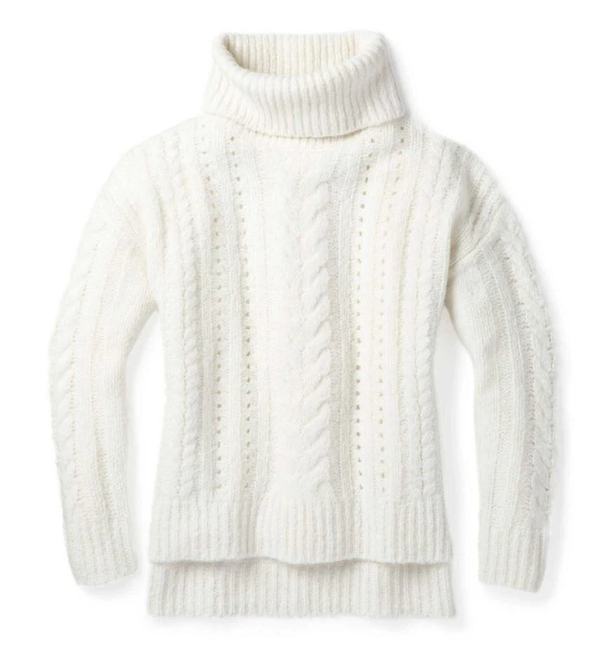 商品SmartWool|SMARTWOOL - MOON RIDGE BF SWEATER W - X-LARGE - Ivory,价格¥856,第1张图片