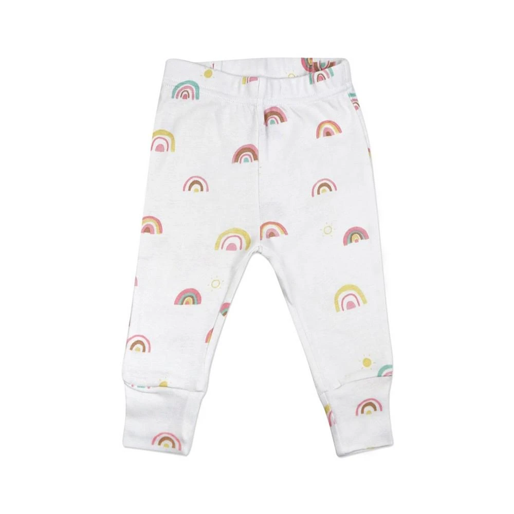 商品Mac & Moon|Baby Girls Rainbow Print Organic Pajamas, 4 Piece Set,价格¥374,第3张图片详细描述