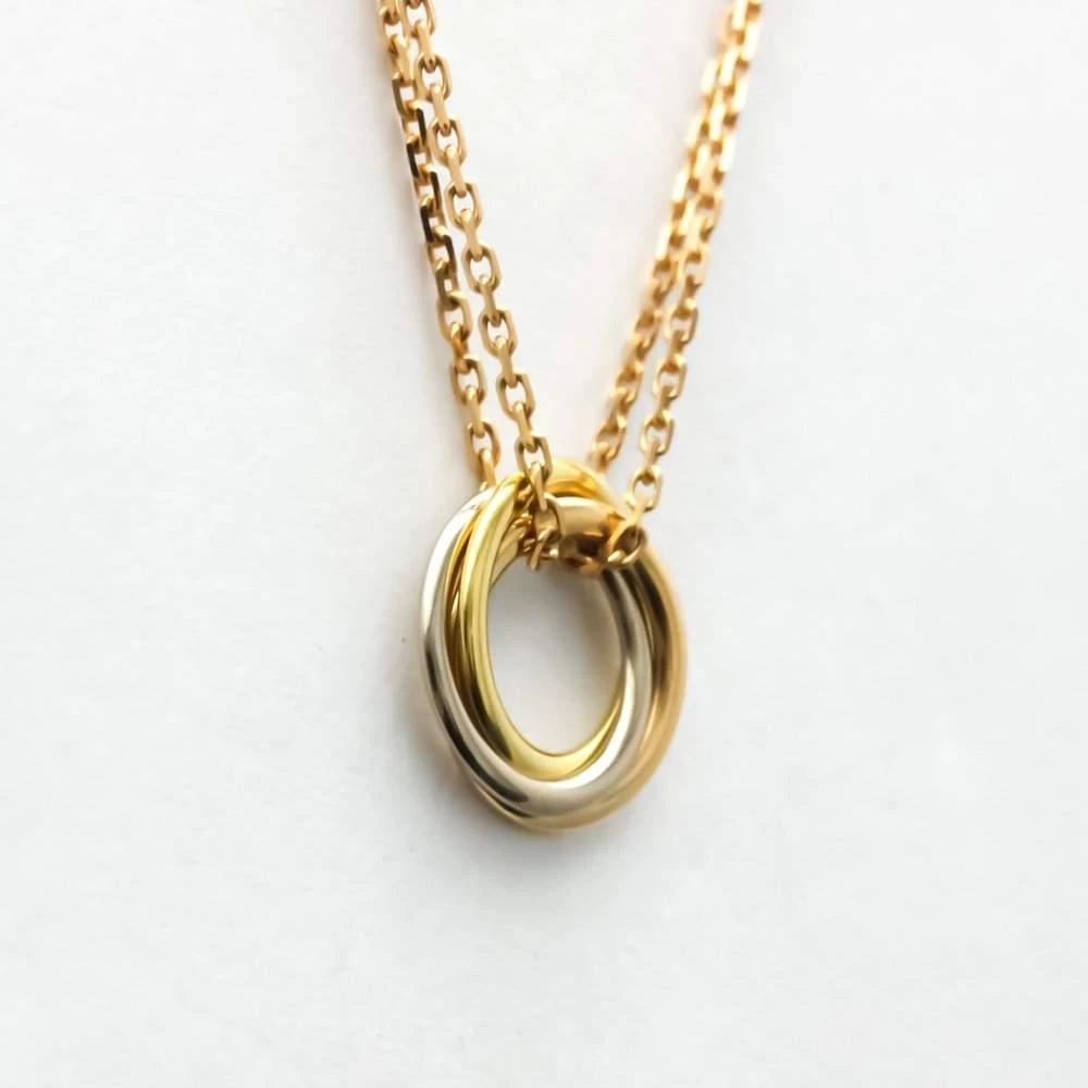 商品[二手商品] Cartier|Cartier Trinity De Cartier 18K Yellow Rose White Gold Necklace,价格¥8924,第4张图片详细描述