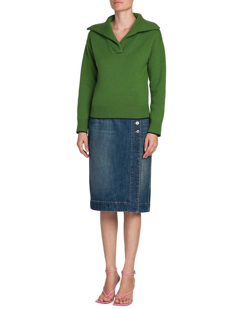商品Bottega Veneta|Denim Wrap Cargo Skirt,价格¥6089,第4张图片详细描述