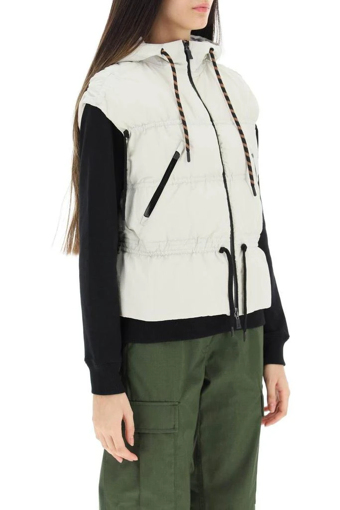 商品Herno|HOODED DOWN VEST IN LIGHT OPALESCENT,价格¥1808,第3张图片详细描述
