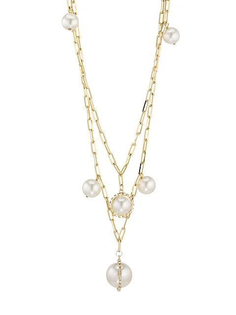 商品ROSANTICA|Goldtone, Faux Pearl & Crystal Necklace,价格¥1383,第1张图片