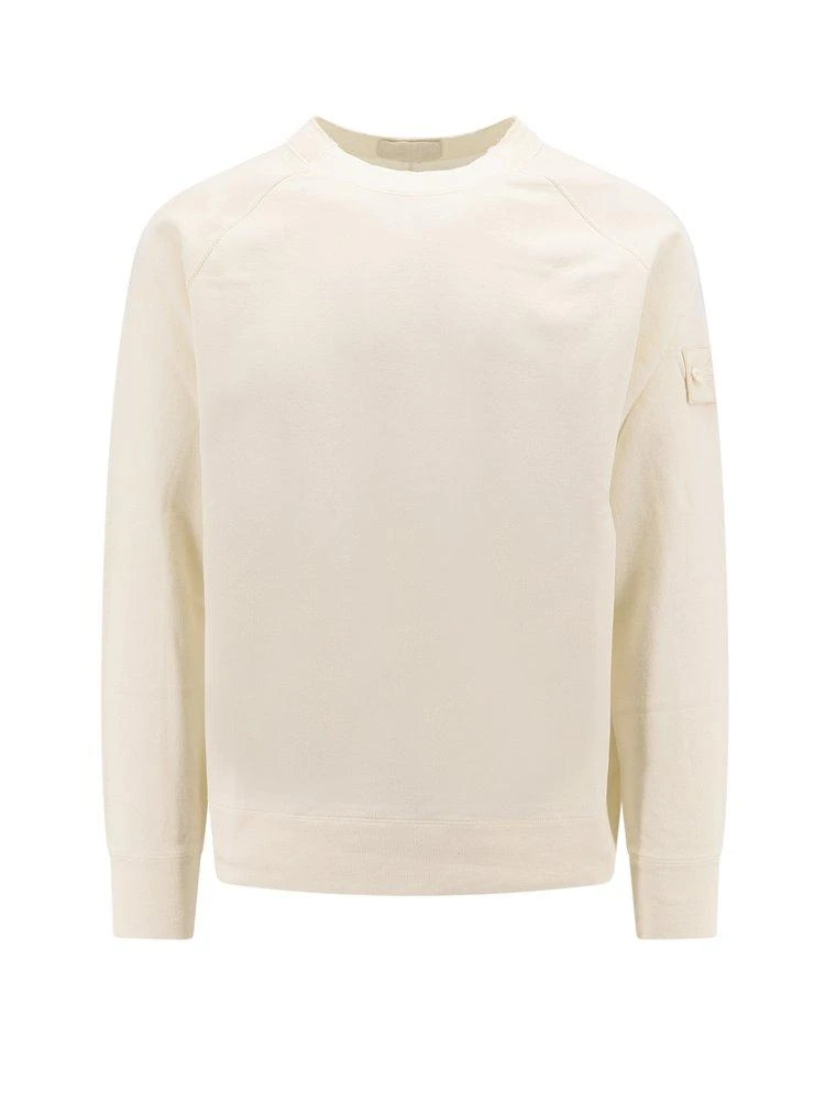 商品Stone Island|Stone Island Compass Logo Patch Crewneck Sweatshirt,价格¥2456,第1张图片