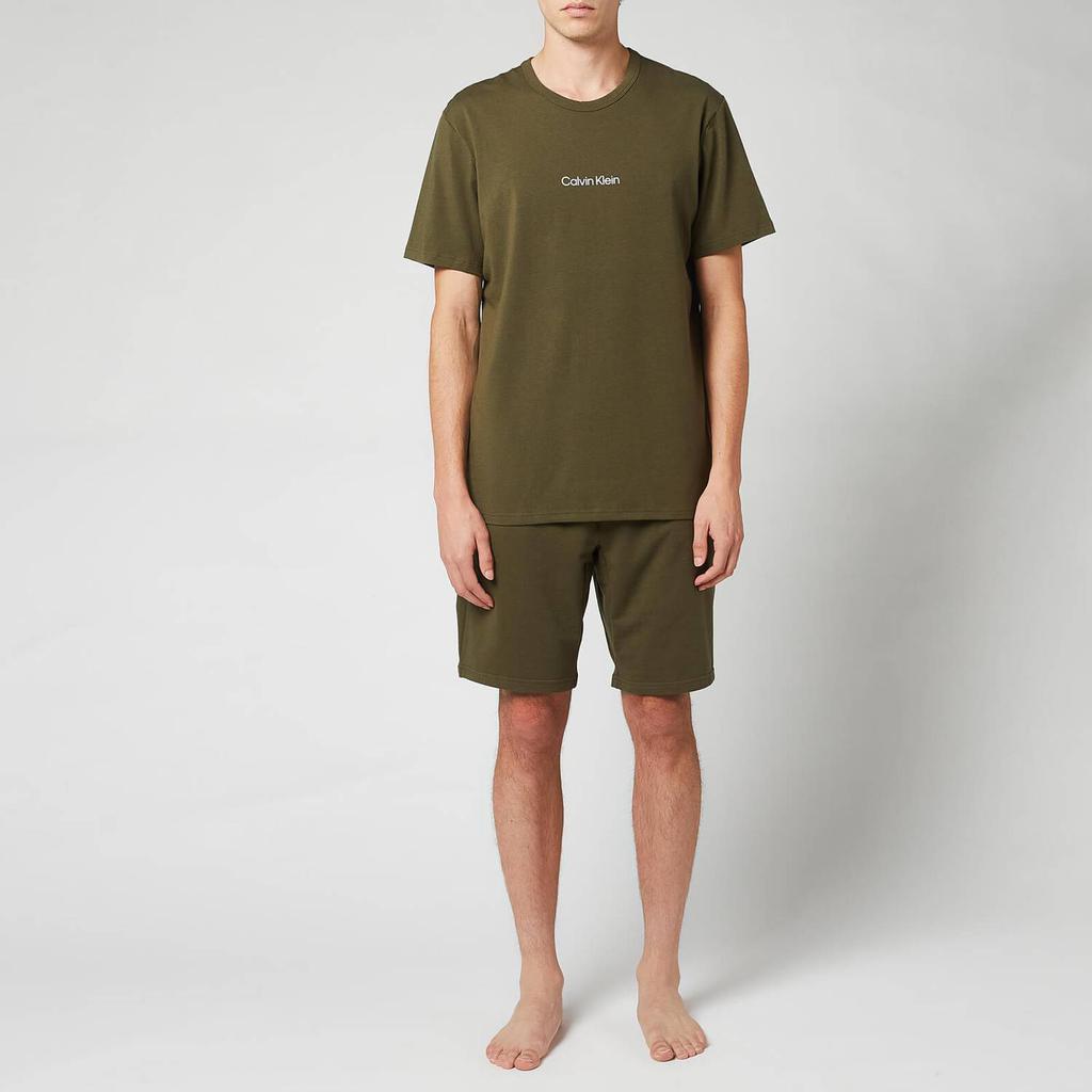 Calvin Klein Men's Sleep Shorts - Army Green商品第3张图片规格展示