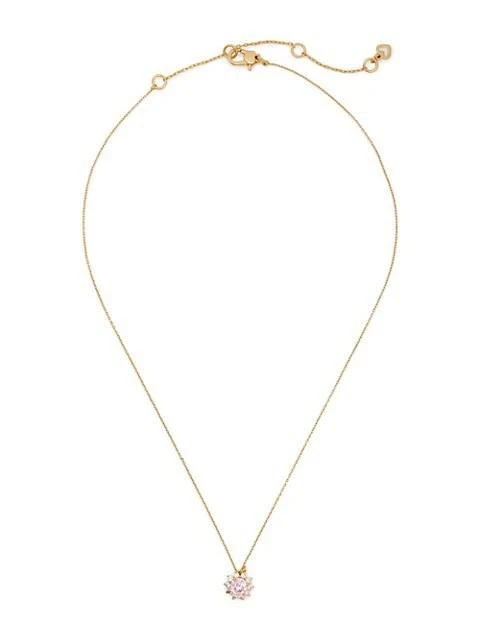 商品Kate Spade|Sunny Halo Goldtone & Cubic Zirconia Pendant Necklace,价格¥220,第2张图片详细描述