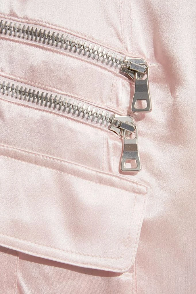商品Balmain|Belted zip-detailed silk-satin tapered pants,价格¥5182,第2张图片详细描述