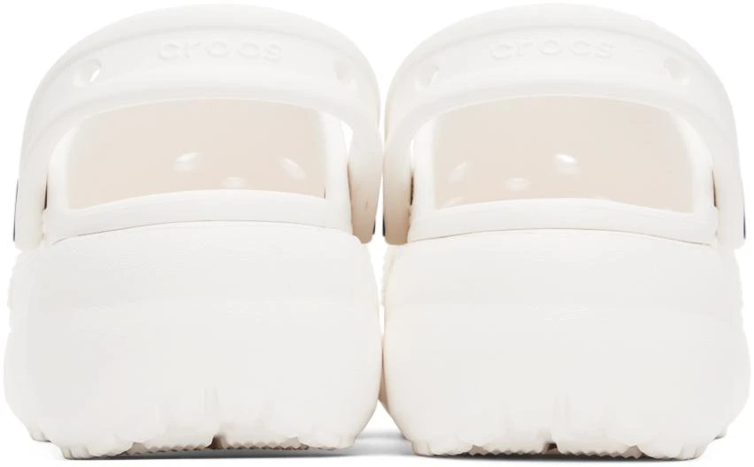 商品Crocs|White Classic Platform Clogs,价格¥179,第2张图片详细描述