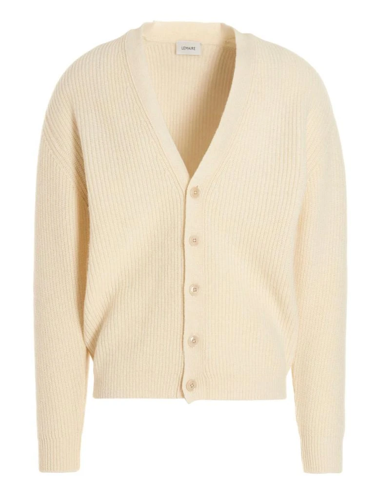 商品Lemaire|Lemaire Ribbed-Detail Button-Up Cardigan,价格¥3366,第1张图片