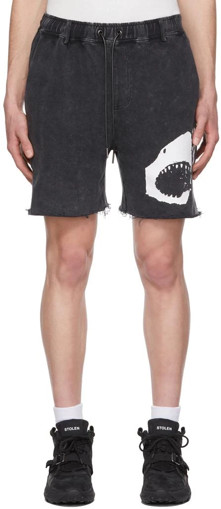 商品Stolen Girlfriends Club|Black Universal Pictures Edition Great White Shorts,价格¥402,第1张图片