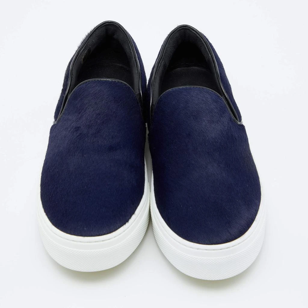 商品[二手商品] Celine|Celine Blue Calf Hair Slip-on Sneakers Size 36,价格¥1940,第3张图片详细描述