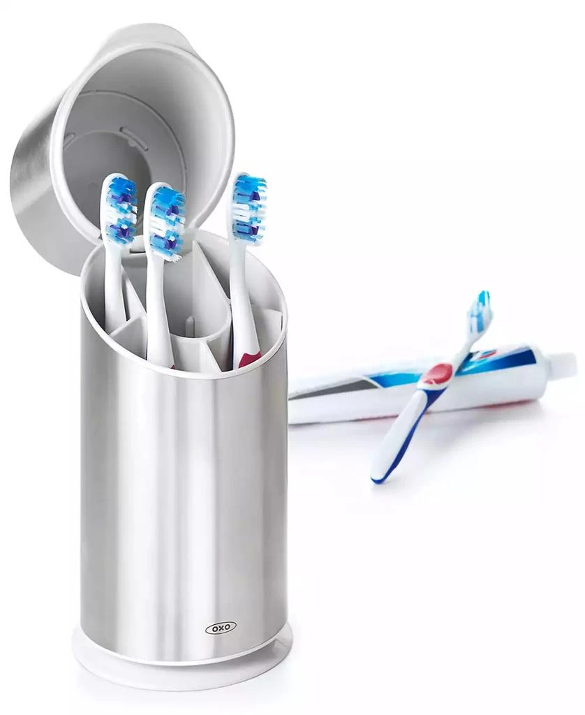 商品OXO|Good Grips Stainless Steel Toothbrush Organizer,价格¥178,第3张图片详细描述