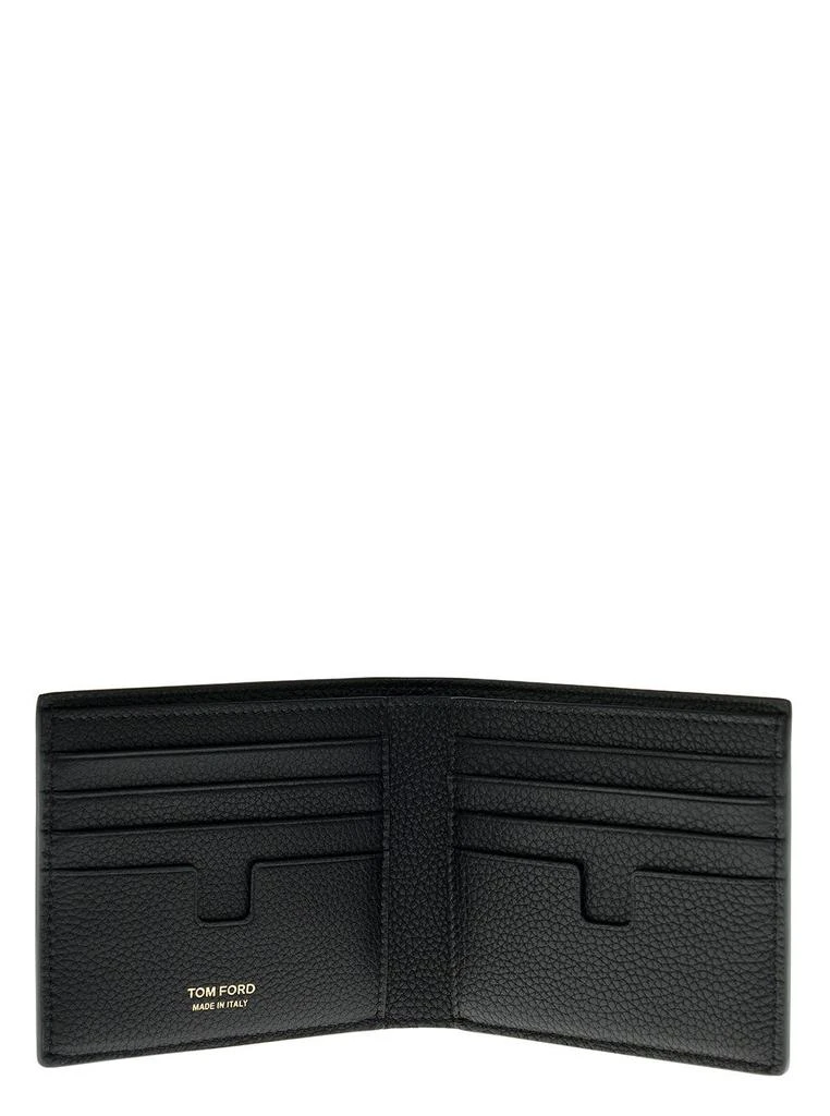 商品Tom Ford|Tom Ford Woman's Bifold Black Leather  Wallet with Logo,价格¥3004,第3张图片详细描述