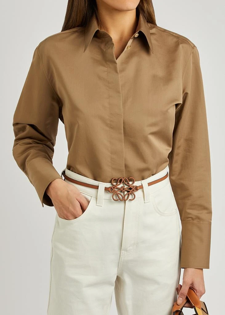 商品Loewe|X Paula's Ibiza Anagram brown leather belt,价格¥1791,第2张图片详细描述