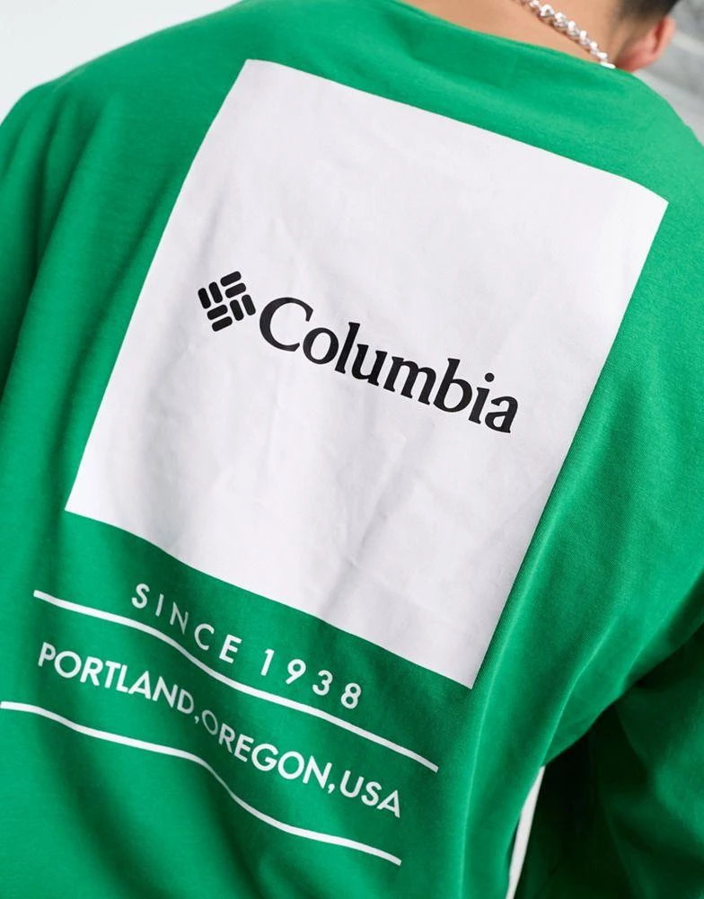 商品Columbia|Columbia Barton Springs long sleeve t-shirt in green Exclusive at ASOS,价格¥263,第2张图片详细描述