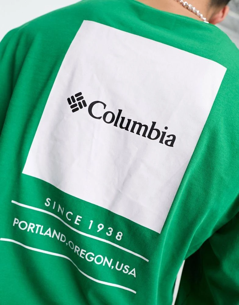 商品Columbia|Columbia Barton Springs long sleeve t-shirt in green Exclusive at ASOS,价格¥211,第2张图片详细描述