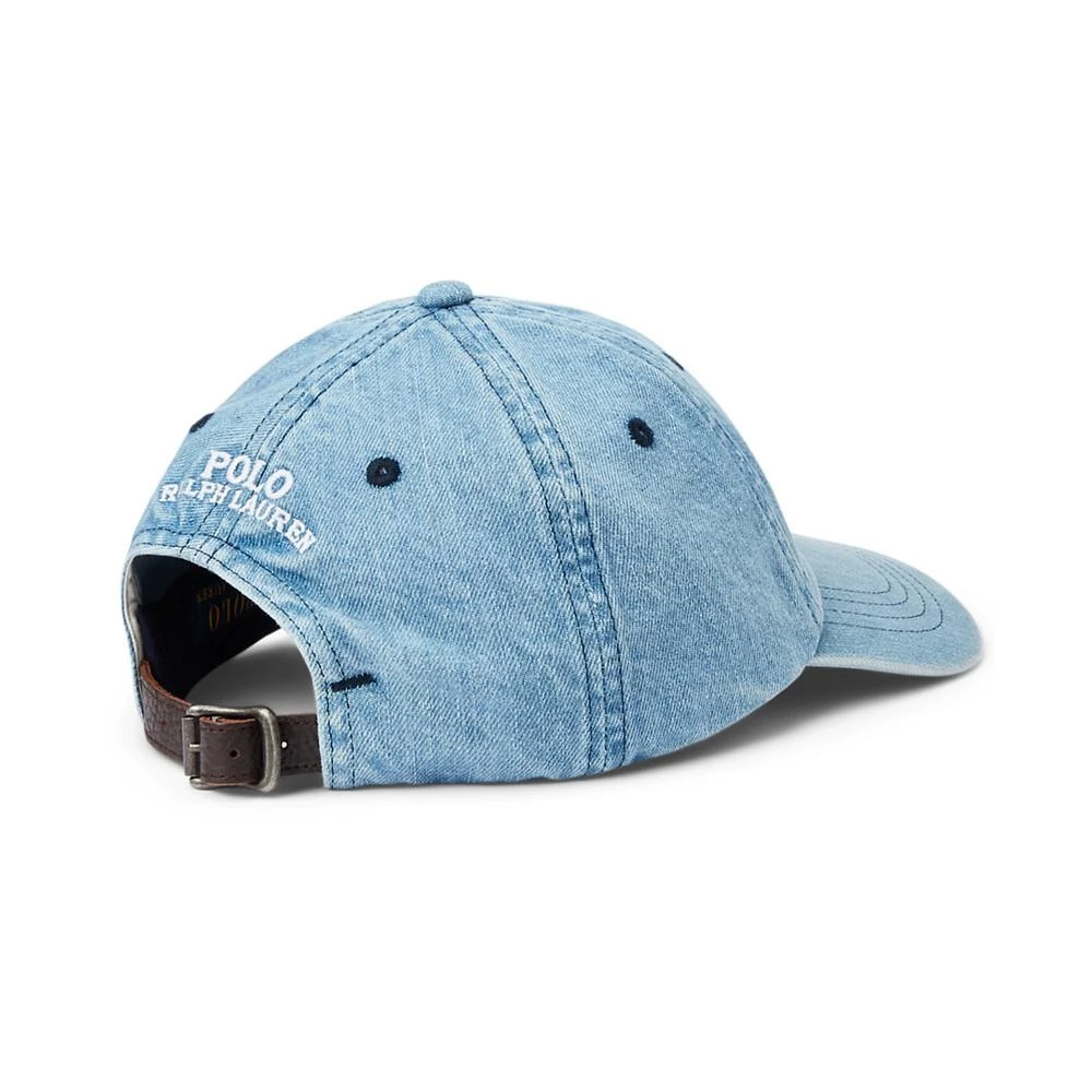 商品Ralph Lauren|Men's Polo Bear Denim Ball Cap,价格¥356,第2张图片详细描述
