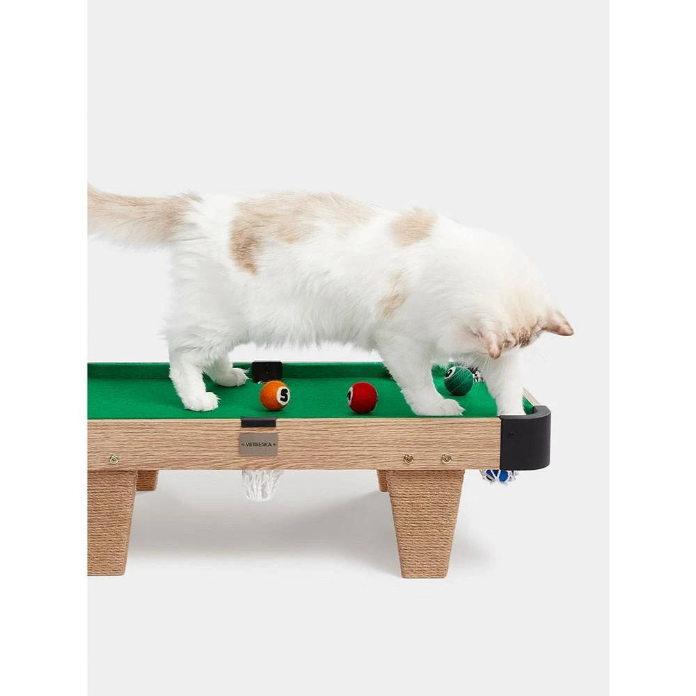 商品VETRESKA|Small Cat Tree Cat Tower - 3 in 1 Cat Toys with Scratching Post for Indoor Cats, Modern Cat Tree Mini Pool Table Activity Center, Cat Wand Toy & Cat Ball Toy to Play Chase Exercise,价格¥747,第2张图片详细描述