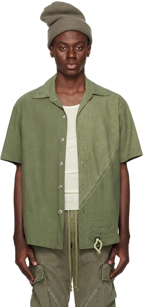 商品Greg Lauren|Khaki Tent Shirt,价格¥3027,第1张图片