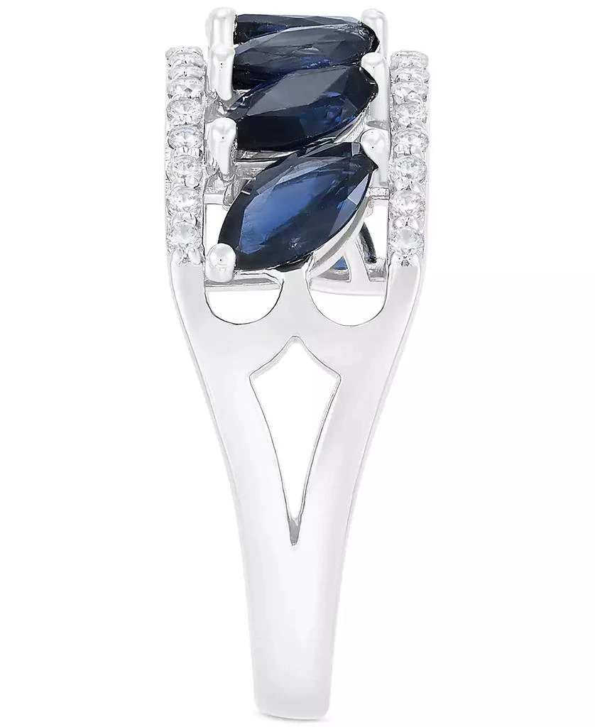 商品Macy's|Kanchan Sapphire (2-3/8 ct. t.w.) & Diamond (1/4 ct. t.w.) in 10k White Gold,价格¥4732,第4张图片详细描述