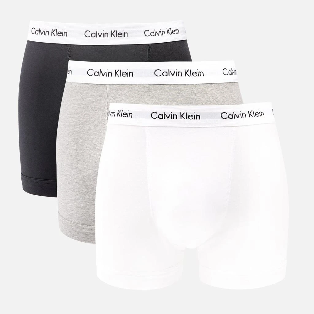 商品Calvin Klein|Calvin Klein Cotton Stretch 3-Pack Trunks,价格¥407,第1张图片