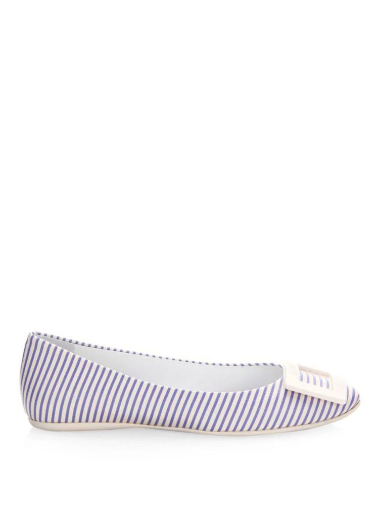 商品Roger Vivier|Gommette Striped Ballet Flats,价格¥4082,第5张图片详细描述