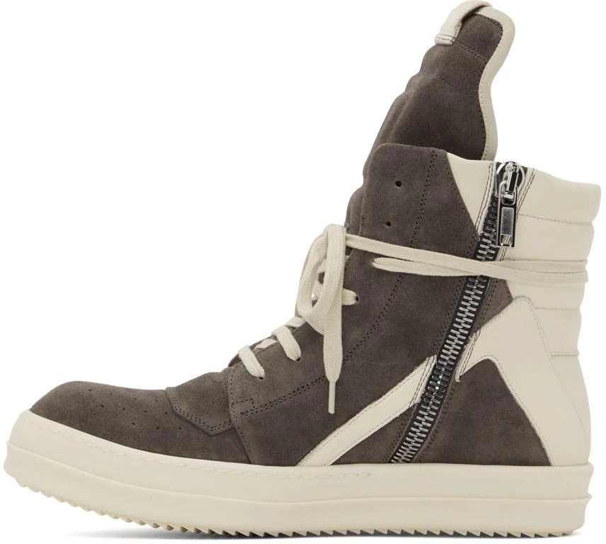 商品Rick Owens|灰色 Geobasket 高帮运动鞋,价格¥8426,第3张图片详细描述