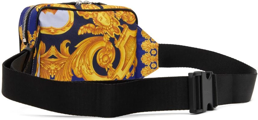 商品Versace|Blue & Gold La Medusa Pouch,价格¥6730,第3张图片详细描述
