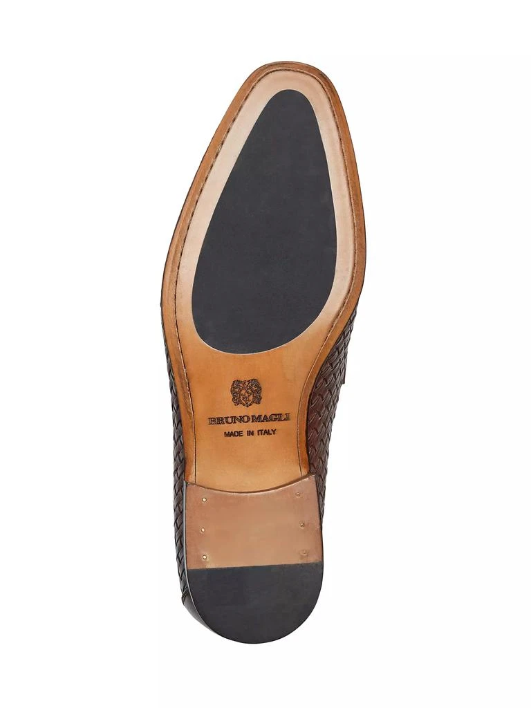 商品Bruno Magli|Manfredo Woven Leather Loafers,价格¥3156,第5张图片详细描述