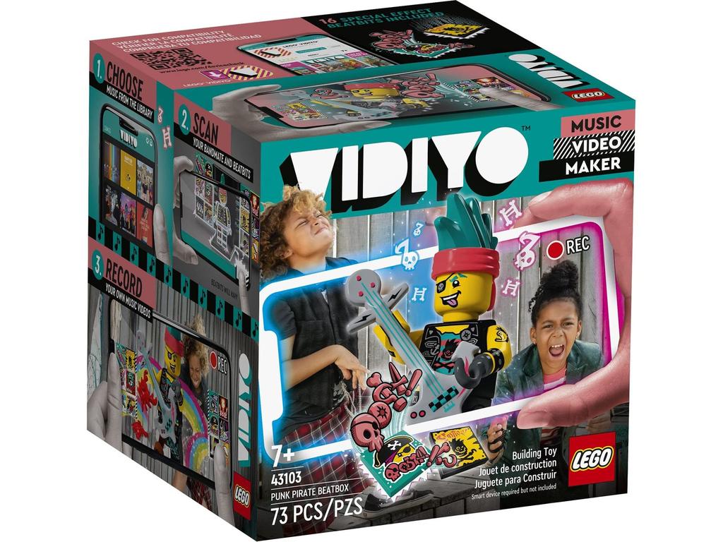 LEGO VIDIYO Punk Pirate Beatbox 43103 Building Kit with Minifigure; Creative Kids Will Love Producing Music Videos Full of Songs, Dance Moves and Special Effects, New 2021 (73 Pieces)商品第2张图片规格展示