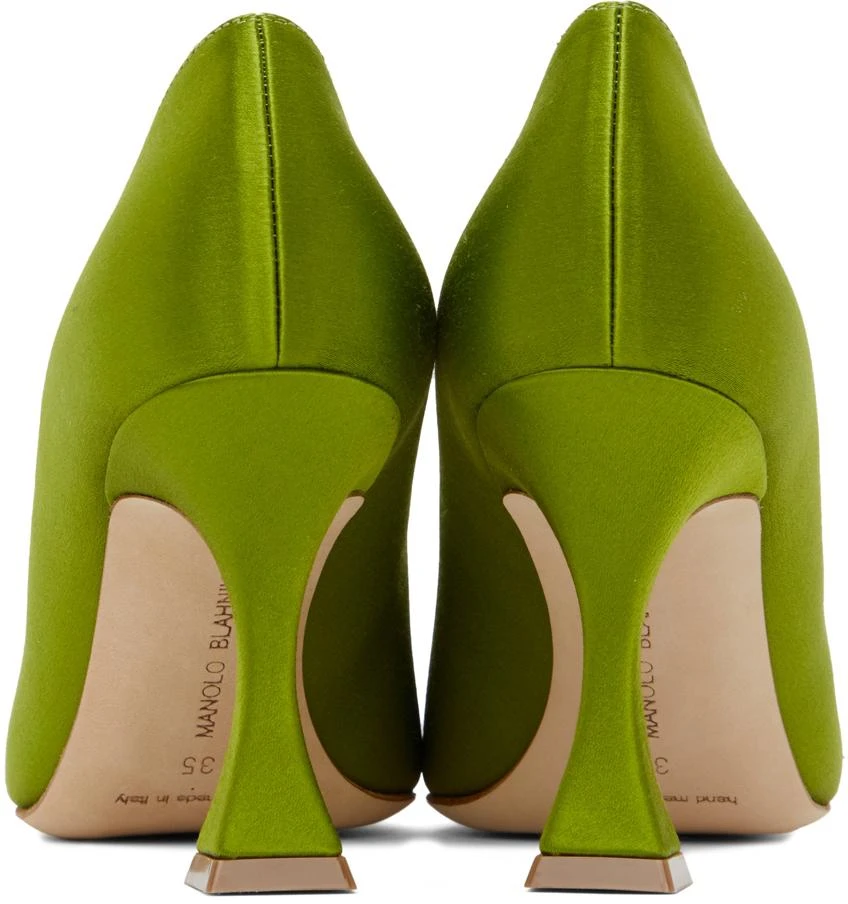 商品Manolo Blahnik|Green Fabetapump Heels,价格¥2776,第2张图片详细描述