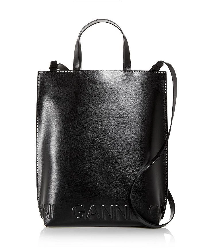 商品Ganni|Banner Recycled Leather Medium Tote ,价格¥2005,第1张图片