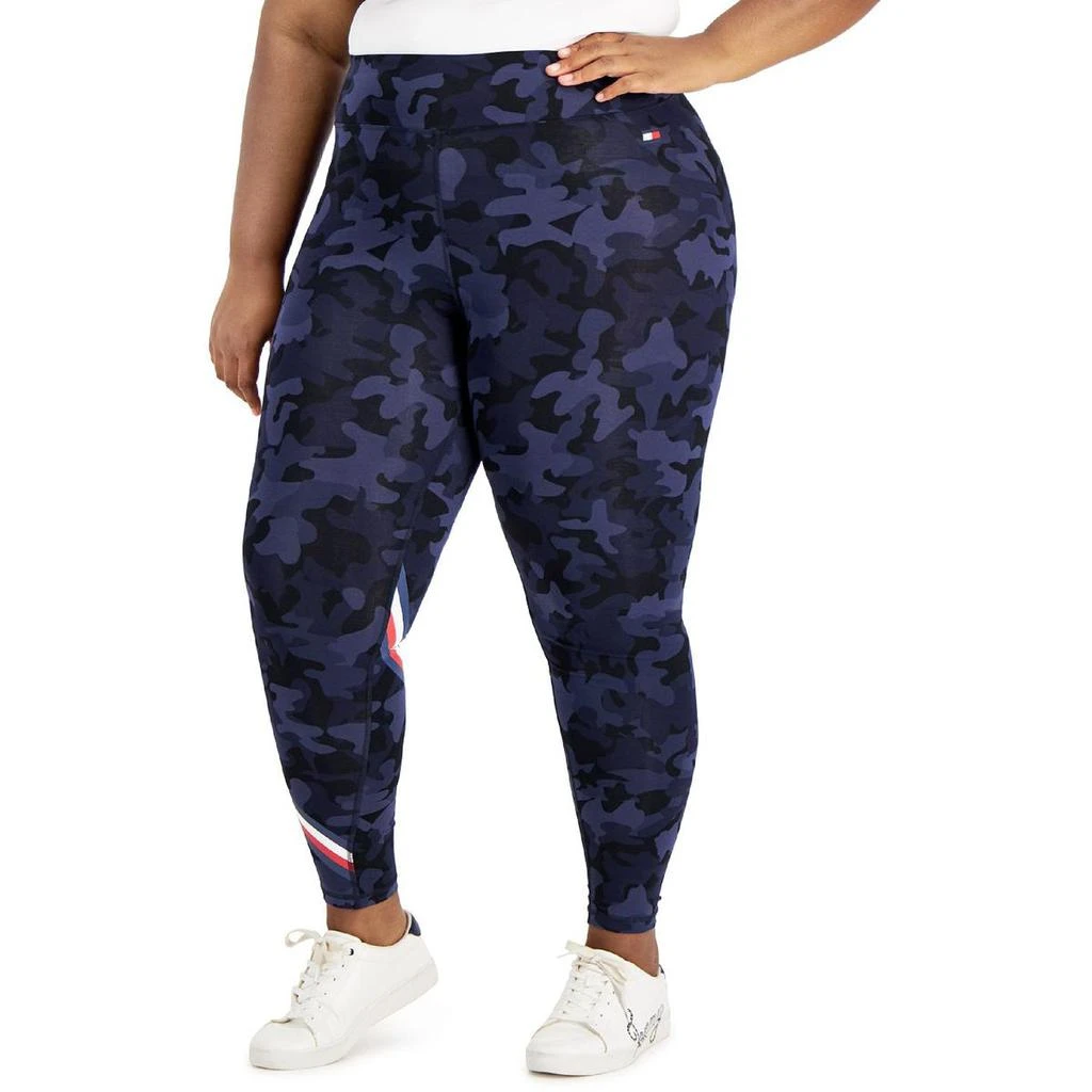 商品Tommy Hilfiger|Tommy Hilfiger Sport Womens Camo Print Hight Rise Athletic Leggings,价格¥69,第1张图片