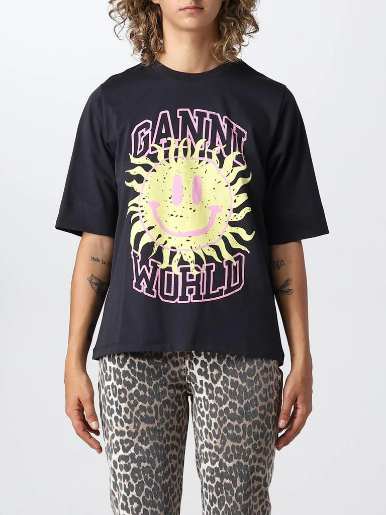 商品Ganni|Ganni t-shirt with sun print,价格¥453,第1张图片