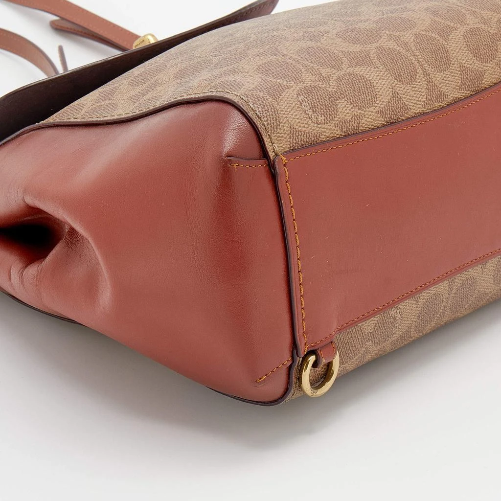 Coach Beige/Brown Signature Coated Canvas and Leather Parker Backpack  商品