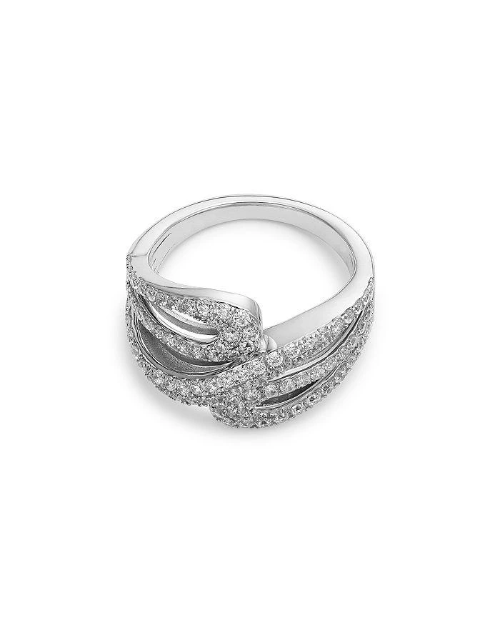 商品Bloomingdale's Fine Collection|Diamond Wave Bypass Ring in 14K White Gold, 1.0 tcw,价格¥19470,第3张图片详细描述