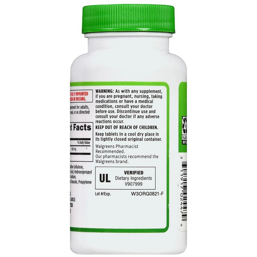 商品Walgreens|L-Arginine 1000 mg Tablets,价格¥97,第4张图片详细描述