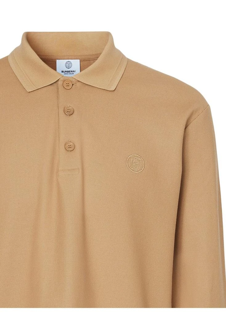 商品Burberry|Long-sleeve monogram motif cotton piquÃ£Â© polo shirt,价格¥4342,第4张图片详细描述