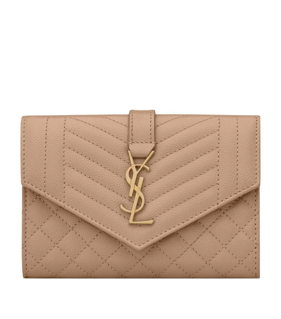 商品Yves Saint Laurent|Quilted Leather Envelope Wallet,价格¥3617,第1张图片