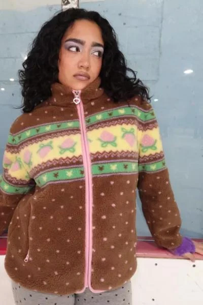 商品Strawberry Western|Strawberry Western Choco Fleece Jacket,价格¥1205,第1张图片