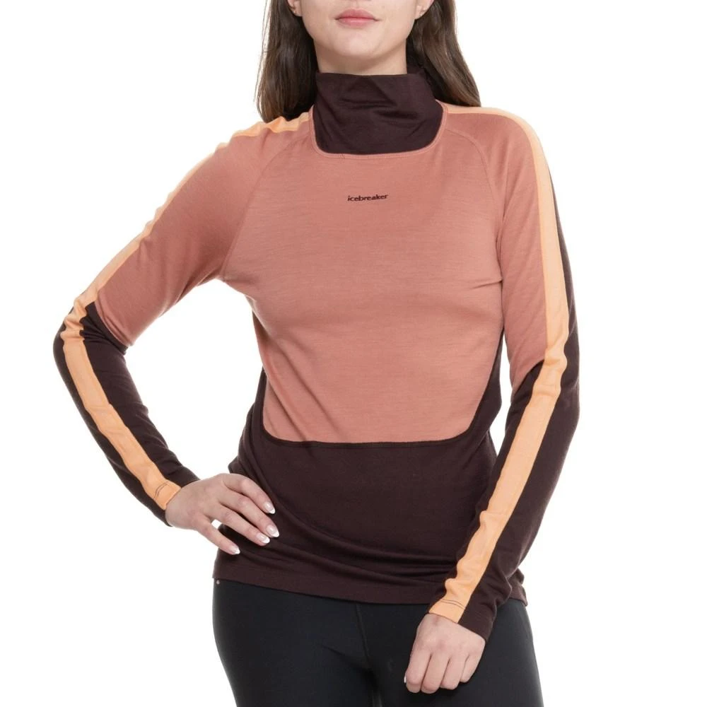 商品Icebreaker|Icebreaker 200 Oasis Sonebula High Neck Base Layer Top - Merino Wool, Long Sleeve,价格¥325,第1张图片