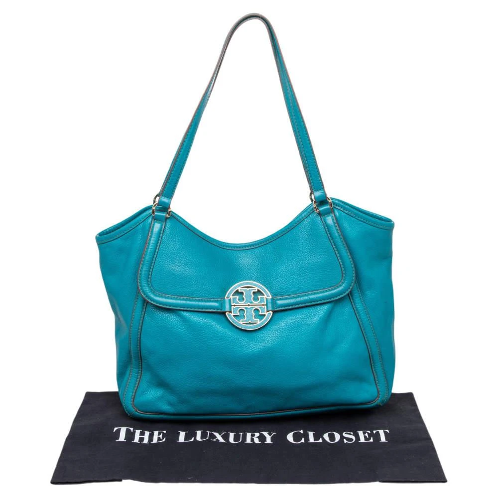 Tory Burch Blue Leather Amanda Tote 商品